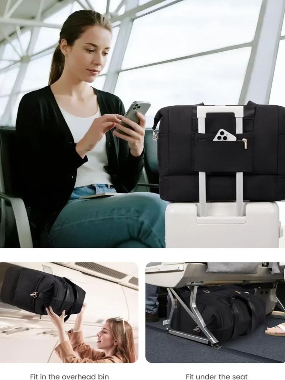 Travel Duffle Bag Women,Weekender Hospital Bag for Labor Delivery_6